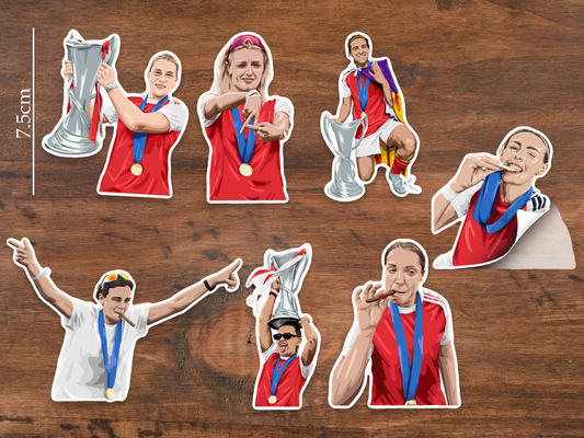 Arsenal Women Champions of Europe Sticker Pack