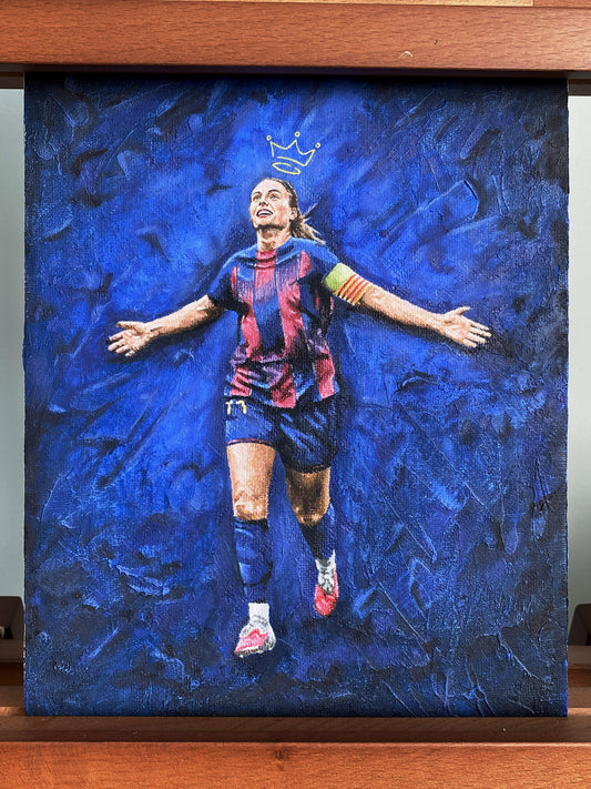 'La Reina' Alexia Putellas, Original Painting