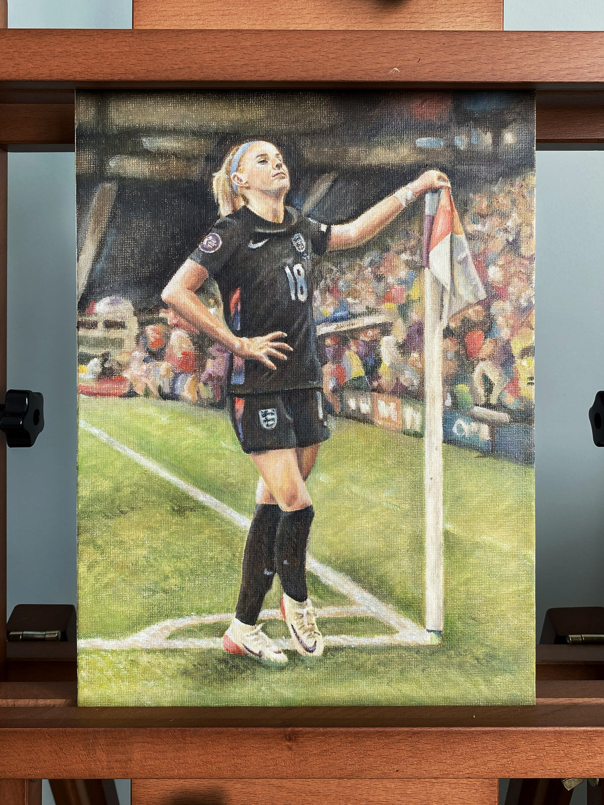 'Chloe “Clutch” Kelly' Original Oil Painting
