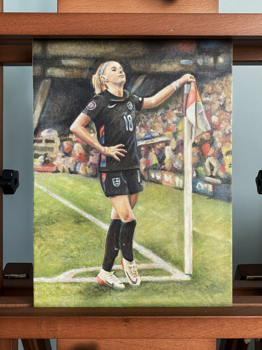 'Chloe “Clutch” Kelly' Original Oil Painting