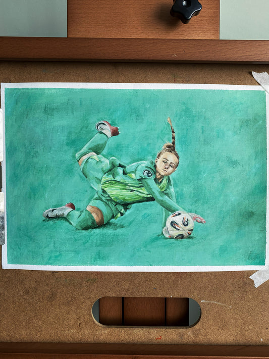'The Save' Hannah Hampton, Original Painting