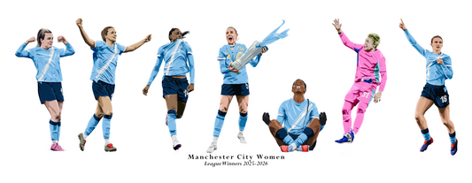 Manchester City Women 2025-2026 WSL Champions Print