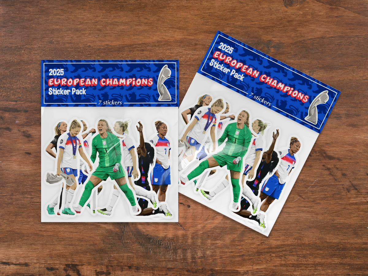 England Women European Champions Sticker Pack