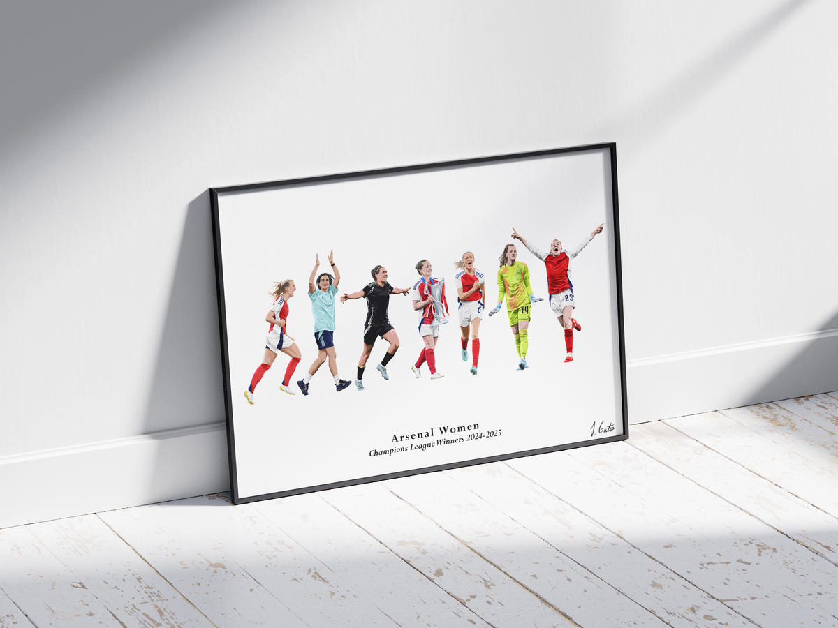 Arsenal Women 2024-2025 Champions League Print