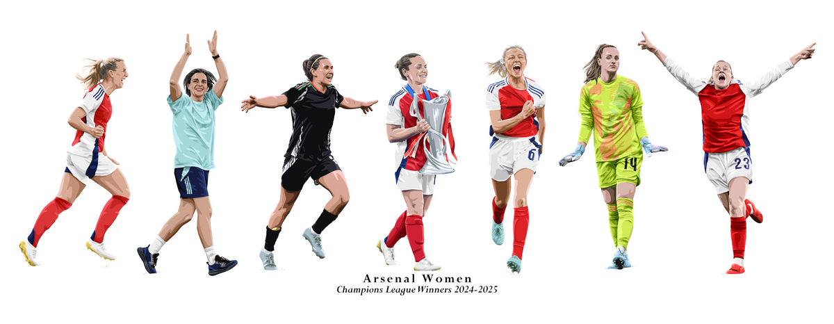 Arsenal Women 2024-2025 Champions League Mug