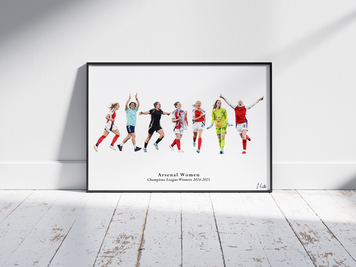 Arsenal Women 2024-2025 Champions League Print