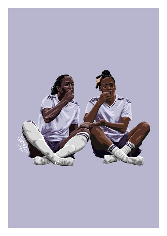 Simi Awujo & Melvine Malard Manchester United Print