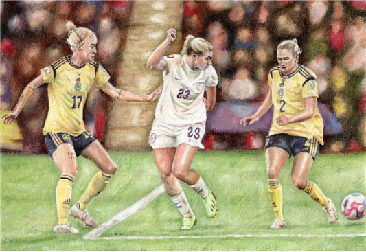 'The Art of a Backheel' Original Oil Painting