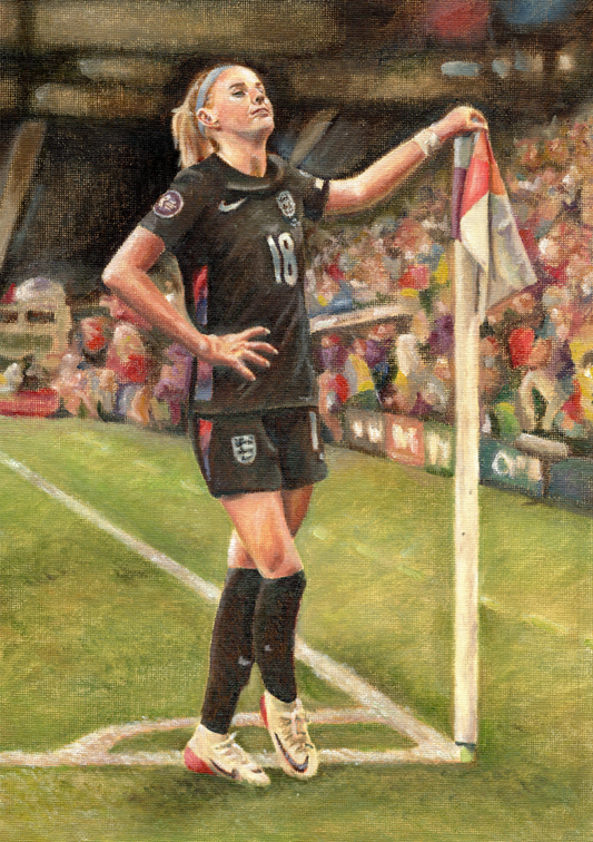 'Chloe “Clutch” Kelly' Original Oil Painting