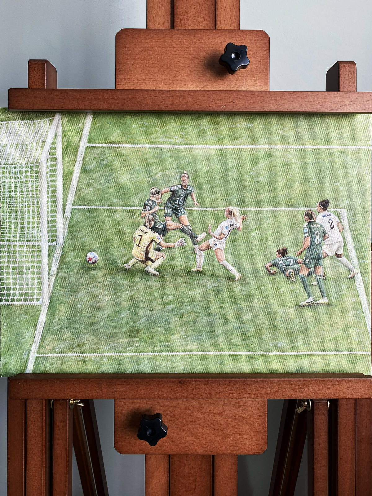 'A Moment That Changed Women’s Football' Original Oil Painting