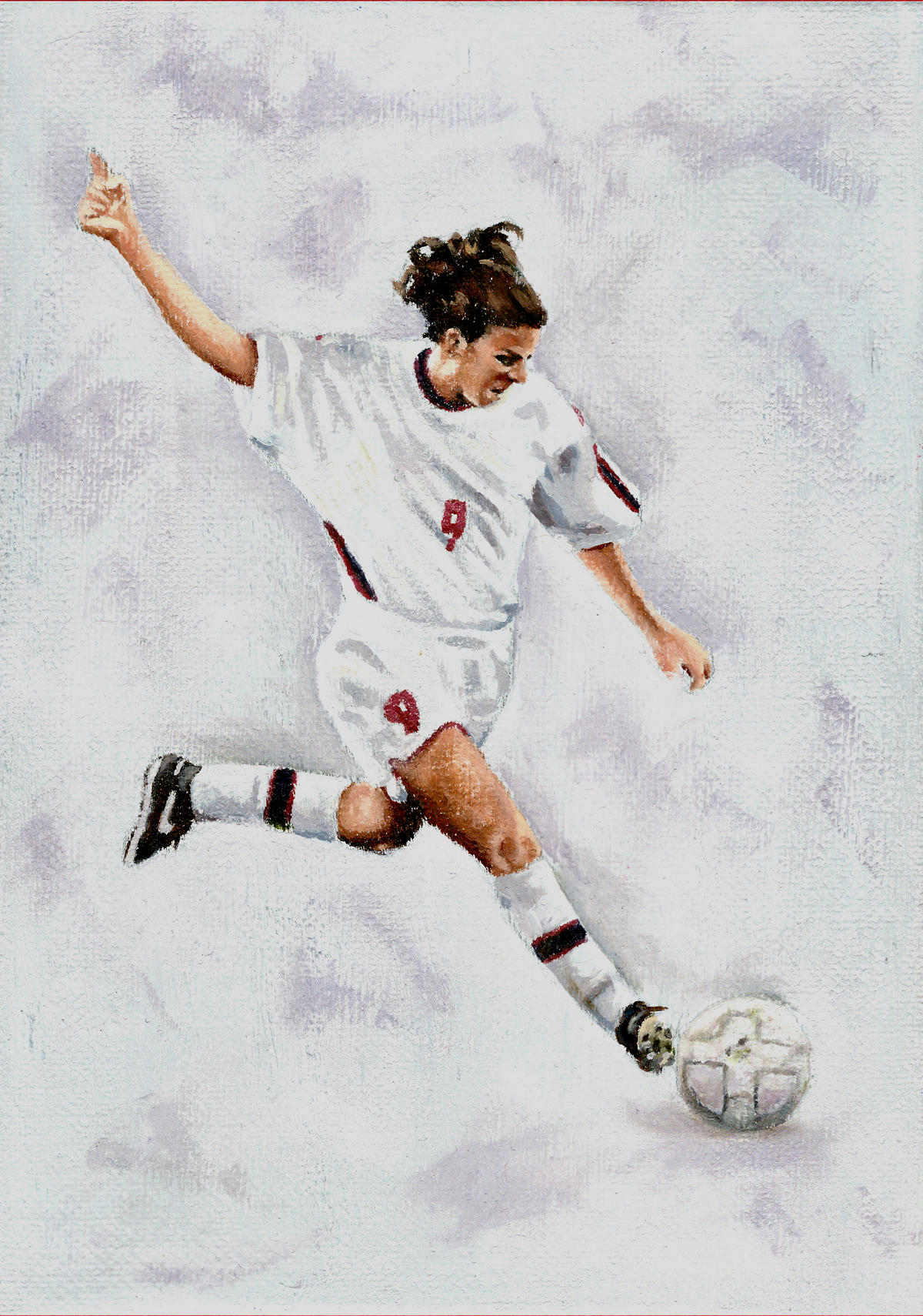 'Mia Hamm' The Greatest, Original Painting