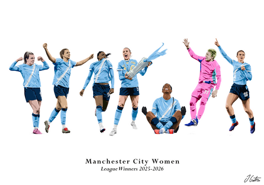 Manchester City Women 2025-2026 WSL Champions Print