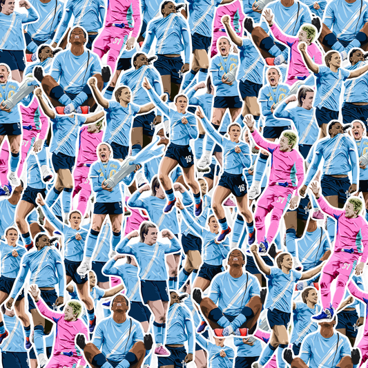 Manchester City League Winners Sticker Pack