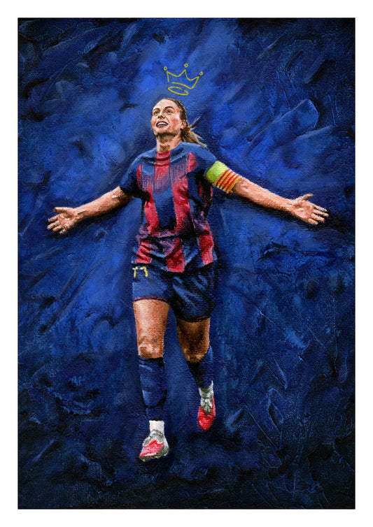 'La Reina' Alexia Putellas, Original Painting