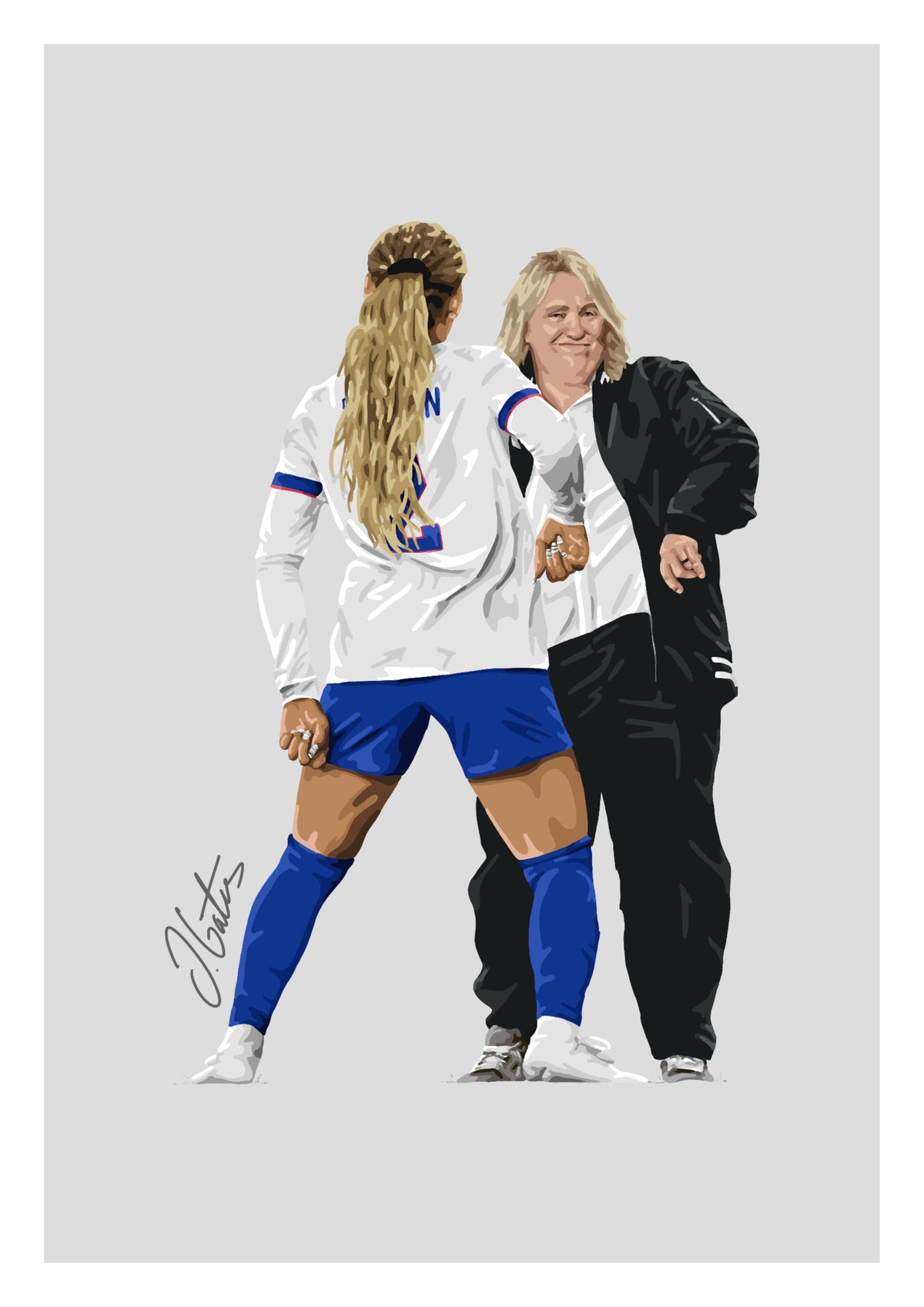 Trinity Rodman & Emma Hayes USA Print