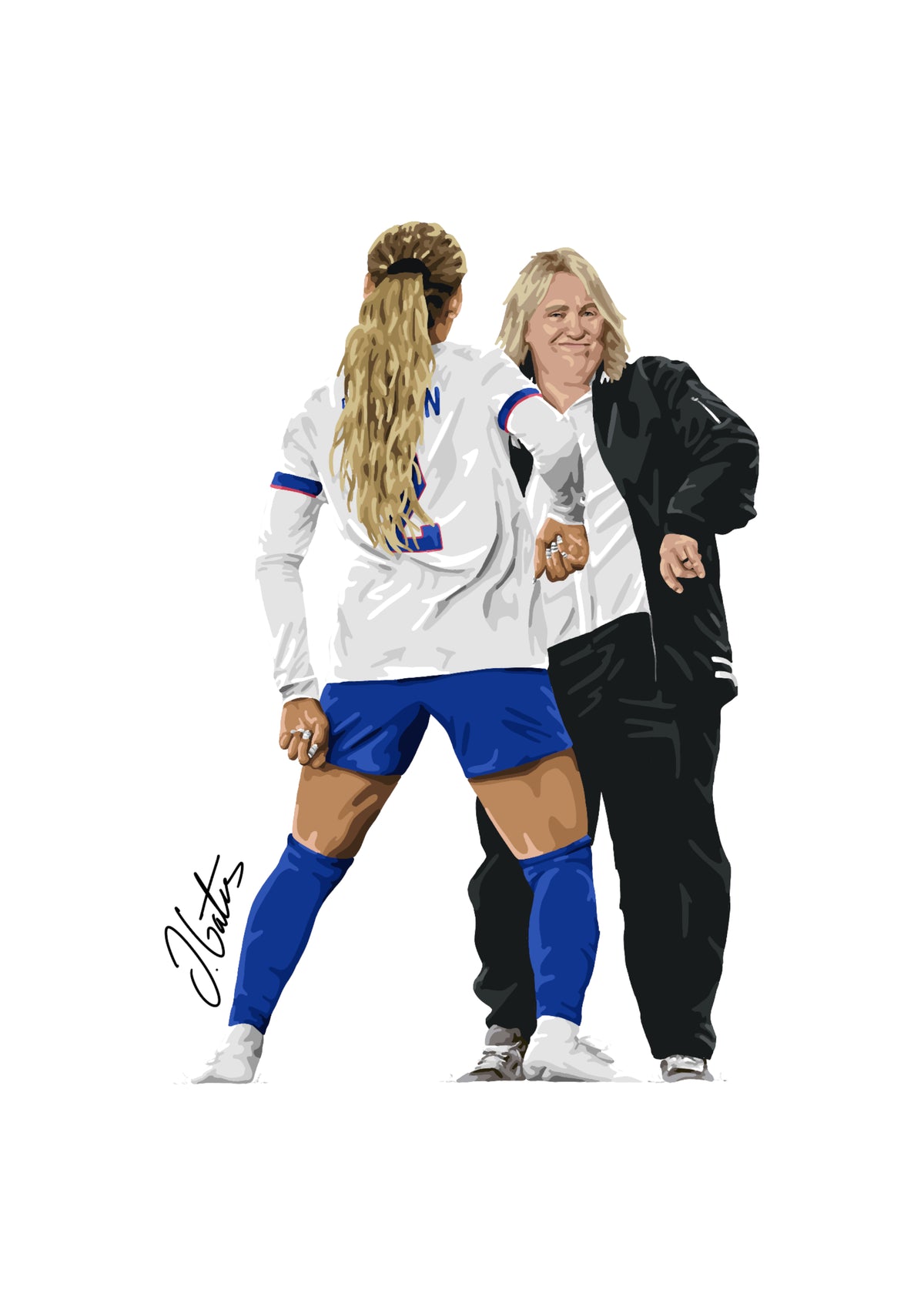 Trinity Rodman & Emma Hayes USA Print