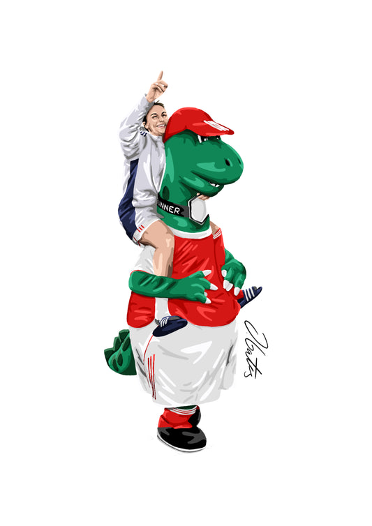 Lotte Wubben Moy & Gunnersaurus Print